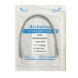 10pack Dental Arch Wires Orthodontic Super Elastic NITI Round Rectangle Archwire Lower/Upper 012/014/016/018/020/16x16/16x22