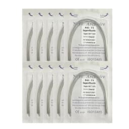 10pack Dental Arch Wires Orthodontic Super Elastic NITI Round Rectangle Archwire Lower/Upper 012/014/016/018/020/16x16/16x22