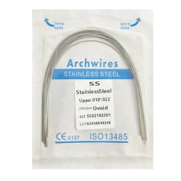10pack Dental Arch Wires Orthodontic Super Elastic NITI Round Rectangle Archwire Lower/Upper 012/014/016/018/020/16x16/16x22