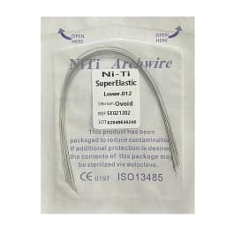 10pack Dental Arch Wires Orthodontic Super Elastic NITI Round Rectangle Archwire Lower/Upper 012/014/016/018/020/16x16/16x22