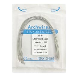 10pack Dental Arch Wires Orthodontic Super Elastic NITI Round Rectangle Archwire Lower/Upper 012/014/016/018/020/16x16/16x22