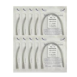 10pack Dental Arch Wires Orthodontic Super Elastic NITI Round Rectangle Archwire Lower/Upper 012/014/016/018/020/16x16/16x22