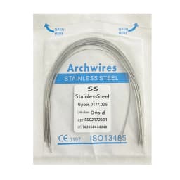 10pack Dental Arch Wires Orthodontic Super Elastic NITI Round Rectangle Archwire Lower/Upper 012/014/016/018/020/16x16/16x22