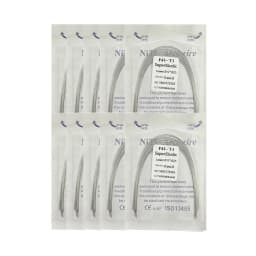 10pack Dental Arch Wires Orthodontic Super Elastic NITI Round Rectangle Archwire Lower/Upper 012/014/016/018/020/16x16/16x22
