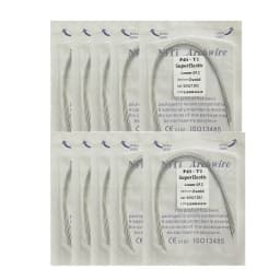 10pack Dental Arch Wires Orthodontic Super Elastic NITI Round Rectangle Archwire Lower/Upper 012/014/016/018/020/16x16/16x22