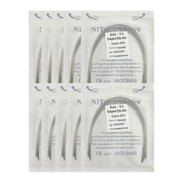 10pack Dental Arch Wires Orthodontic Super Elastic NITI Round Rectangle Archwire Lower/Upper 012/014/016/018/020/16x16/16x22