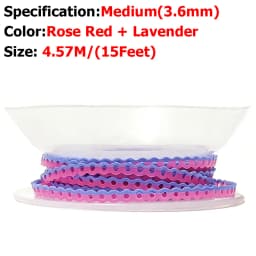 AG 15Feet/Roll New Tow-Colors Ultra Powerchains Rubber Band Dental Orthodontic Elastic Ultra Power Chain Dentist Ortho Materials