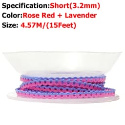 AG 15Feet/Roll New Tow-Colors Ultra Powerchains Rubber Band Dental Orthodontic Elastic Ultra Power Chain Dentist Ortho Materials