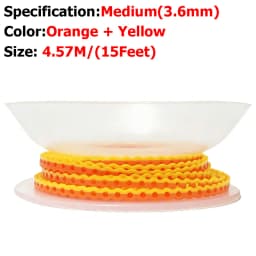AG 15Feet/Roll New Tow-Colors Ultra Powerchains Rubber Band Dental Orthodontic Elastic Ultra Power Chain Dentist Ortho Materials