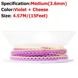 AG 15Feet/Roll New Tow-Colors Ultra Powerchains Rubber Band Dental Orthodontic Elastic Ultra Power Chain Dentist Ortho Materials
