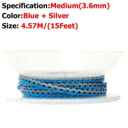 AG 15Feet/Roll New Tow-Colors Ultra Powerchains Rubber Band Dental Orthodontic Elastic Ultra Power Chain Dentist Ortho Materials
