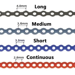 AG 15Feet/Roll New Tow-Colors Ultra Powerchains Rubber Band Dental Orthodontic Elastic Ultra Power Chain Dentist Ortho Materials
