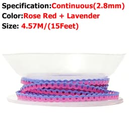AG 15Feet/Roll New Tow-Colors Ultra Powerchains Rubber Band Dental Orthodontic Elastic Ultra Power Chain Dentist Ortho Materials