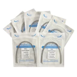 10pack AG Dental Arch Wires Orthodontic Super Elastic NITI Round Rectangle Archwire Lower/Upper 012/014/016/018/020/16x16/16x22