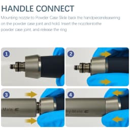 AG Dental Prophy-Mate Oral Hygiene Polisher Air Flow Polishing Gun Air Water Polisher Oral Irrigator Calculus Remover for PTL