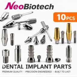10Pcs NeoBiotech Compatible Implant Titanium Scanbody Multi Unit Transfer Healing Abutment Bone Screw For Dental Lab Restoration