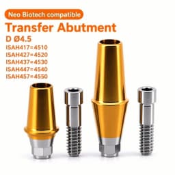 10Pcs NeoBiotech Compatible Implant Titanium Scanbody Multi Unit Transfer Healing Abutment Bone Screw For Dental Lab Restoration