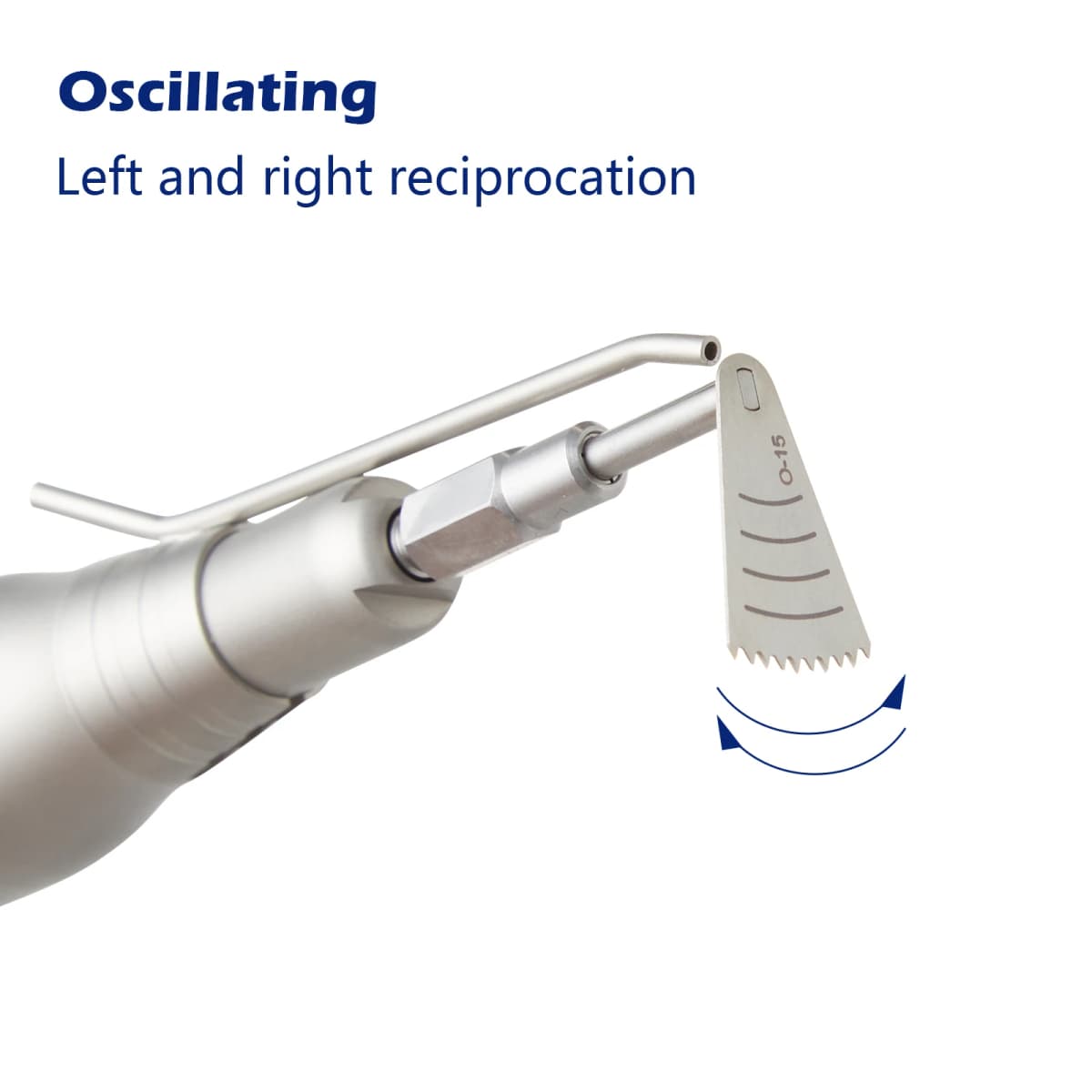 Dental Micro Saw Surgical Handpiece 3.4:1 Reduction Reciprocating 12° Left & Right Reciprocation E-Type