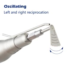 Dental Micro Saw Surgical Handpiece 3.4:1 Reduction Reciprocating 12° Left & Right Reciprocation E-Type