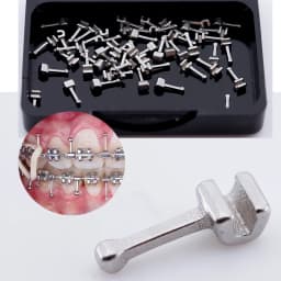 Orthodontic Bondable Crimpable Hook Dental Multi-Function Long Hooks on Arch Wires Buccal Tube Lingual Button material