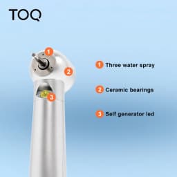 LED High-Speed Handpiece with Light 2 Hole 4 Hole Water Spray Dental Ceramics Bearing Turbine Rotor
