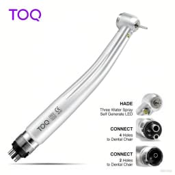 LED High-Speed Handpiece with Light 2 Hole 4 Hole Water Spray Dental Ceramics Bearing Turbine Rotor