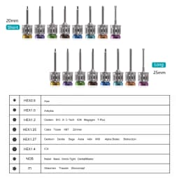 Dental Universal Implant Kit Driver Abutment Hand Hex Screw driver Long+Short drivers ProstheticTorque Wrench Kit