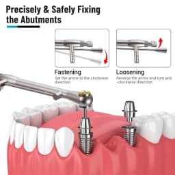 Dental Universal Implant Kit Driver Abutment Hand Hex Screw driver Long+Short drivers ProstheticTorque Wrench Kit
