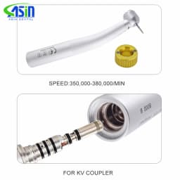 8000B Dental Fiber Optic Handpiece Torque Head Air Turbine Ceramic Bearing Dentist Tool Compatible with KAVO 6 Hole Connectors