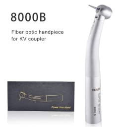 8000B Dental Fiber Optic Handpiece Torque Head Air Turbine Ceramic Bearing Dentist Tool Compatible with KAVO 6 Hole Connectors