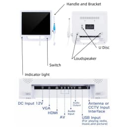 JUMTOP Dental All in One Intraoral Camera 17 Inches Digital LCD Monitor with Arm Bracket