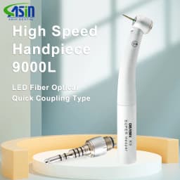 DEASIN Dental 9000 Fiber Optic LED High Speed Air Turbine Handpiec Handpiece Compatible for KaVo Quick Coupling Dentistry Tools