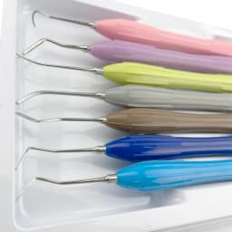 JUMTOP 7Pcs Dental Resin Filler Composite Resin Filling Restoration Tools with Silicone Handle