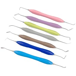JUMTOP 7Pcs Dental Resin Filler Composite Resin Filling Restoration Tools with Silicone Handle