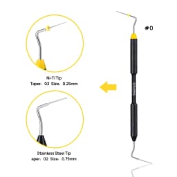 JUMTOP Dental Endo Buchanan Hand Plugger Root Canal Filler NITI Stainless steel Tip Fill Endodontic Dentistry Instruments