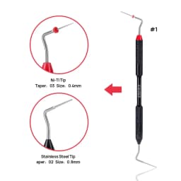 JUMTOP Dental Endo Buchanan Hand Plugger Root Canal Filler NITI Stainless steel Tip Fill Endodontic Dentistry Instruments