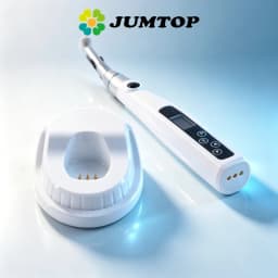 JUMTOP Wireless Dental LED Endo Motor with Mini 16:1 Contra Angle, High Torque, High Speed and Stable Output