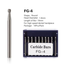 1Pack Dental Tungsten Carbide Steel Burs FG/Endo/FGXL/RA for High/Low Speed Handpiece Tungsten steel Dentist Lab & Clinic Use