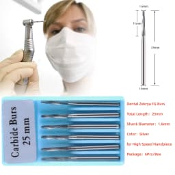 1Pack Dental Tungsten Carbide Steel Burs FG/Endo/FGXL/RA for High/Low Speed Handpiece Tungsten steel Dentist Lab & Clinic Use