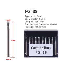 1Pack Dental Tungsten Carbide Steel Burs FG/Endo/FGXL/RA for High/Low Speed Handpiece Tungsten steel Dentist Lab & Clinic Use