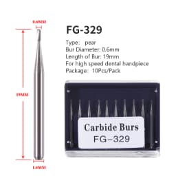 1Pack Dental Tungsten Carbide Steel Burs FG/Endo/FGXL/RA for High/Low Speed Handpiece Tungsten steel Dentist Lab & Clinic Use