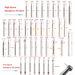 1Pack Dental Tungsten Carbide Steel Burs FG/Endo/FGXL/RA for High/Low Speed Handpiece Tungsten steel Dentist Lab & Clinic Use