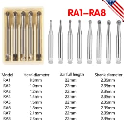 1Pack Dental Tungsten Carbide Steel Burs FG/Endo/FGXL/RA for High/Low Speed Handpiece Tungsten steel Dentist Lab & Clinic Use