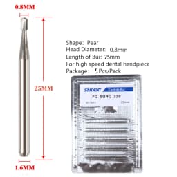 1Pack Dental Tungsten Carbide Steel Burs FG/Endo/FGXL/RA for High/Low Speed Handpiece Tungsten steel Dentist Lab & Clinic Use