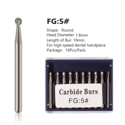 1Pack Dental Tungsten Carbide Steel Burs FG/Endo/FGXL/RA for High/Low Speed Handpiece Tungsten steel Dentist Lab & Clinic Use