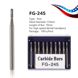 1Pack Dental Tungsten Carbide Steel Burs FG/Endo/FGXL/RA for High/Low Speed Handpiece Tungsten steel Dentist Lab & Clinic Use