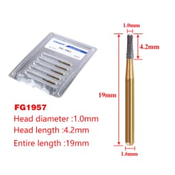 1Pack Dental Tungsten Carbide Steel Burs FG/Endo/FGXL/RA for High/Low Speed Handpiece Tungsten steel Dentist Lab & Clinic Use