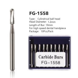 1Pack Dental Tungsten Carbide Steel Burs FG/Endo/FGXL/RA for High/Low Speed Handpiece Tungsten steel Dentist Lab & Clinic Use
