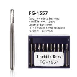 1Pack Dental Tungsten Carbide Steel Burs FG/Endo/FGXL/RA for High/Low Speed Handpiece Tungsten steel Dentist Lab & Clinic Use