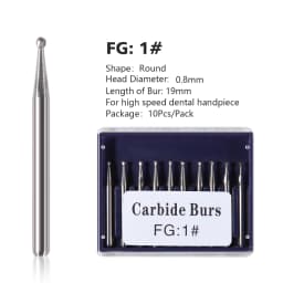 1Pack Dental Tungsten Carbide Steel Burs FG/Endo/FGXL/RA for High/Low Speed Handpiece Tungsten steel Dentist Lab & Clinic Use